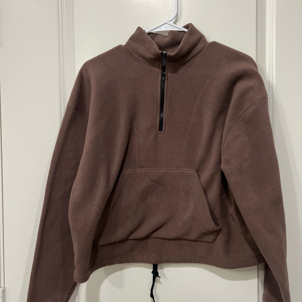 PINK Victoria's Secret Brown Zip Up Sweater